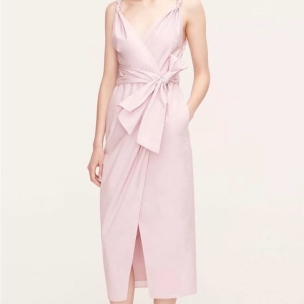 Rebecca Taylor Blush Pink Midi Dress